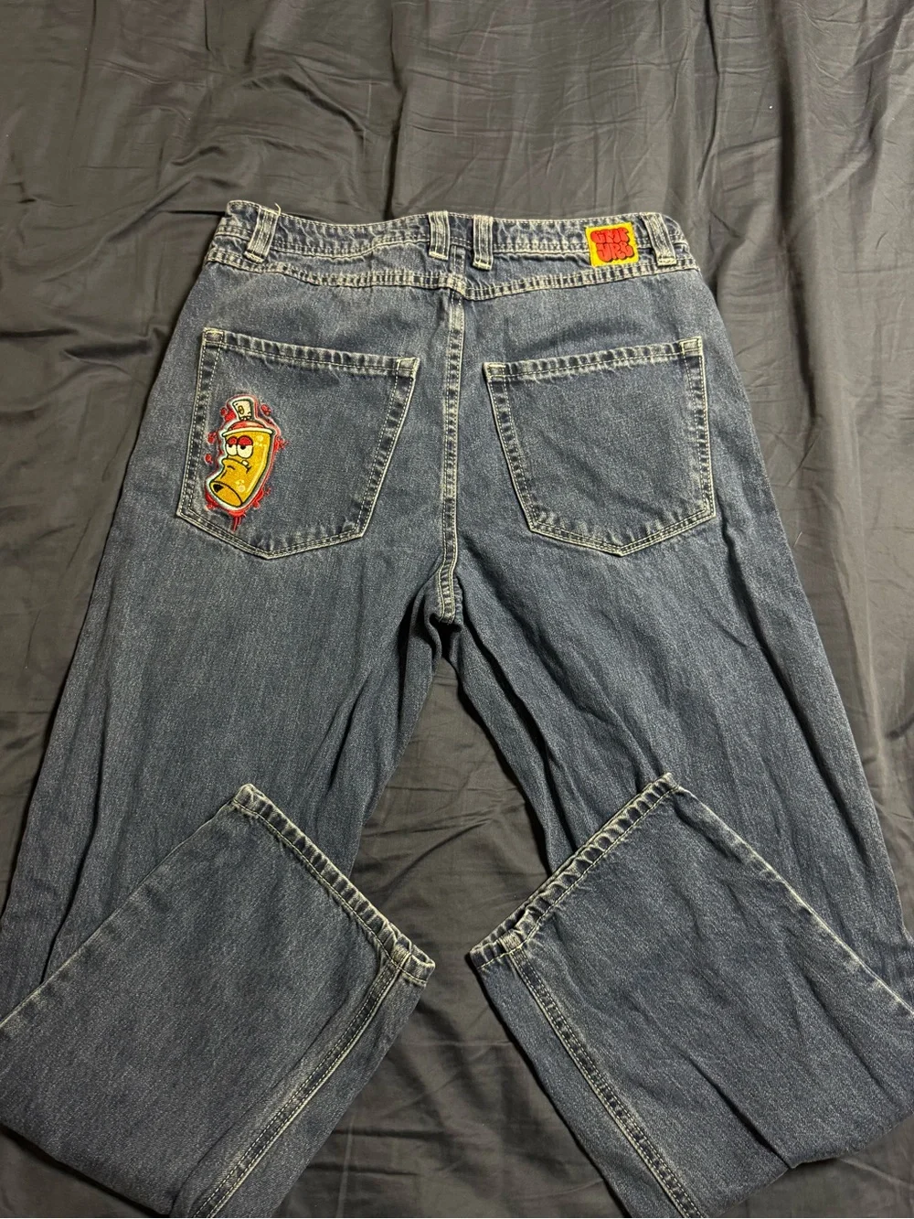 Vintage Dark Blue Men's Jeans - Unbranded